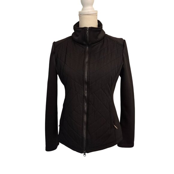 Catago Jackets & Blazers - Catago Quilted Equestrian Black Riding Jacket Women's Large